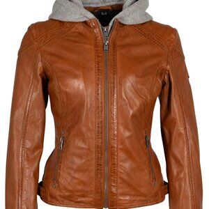 NWT Allice RF Leather Jacket, Cognac